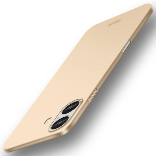 For iPhone 18 MOFI Frosted PC Ultra-thin Hard Phone Case(Gold)