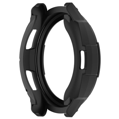 For Samsung Galaxy Watch 6 Classic 47mm Rotating Ring  + TPU Armor Watch Protective Case(Black) - Watch Cases by buy2fix | Online Shopping UK | buy2fix