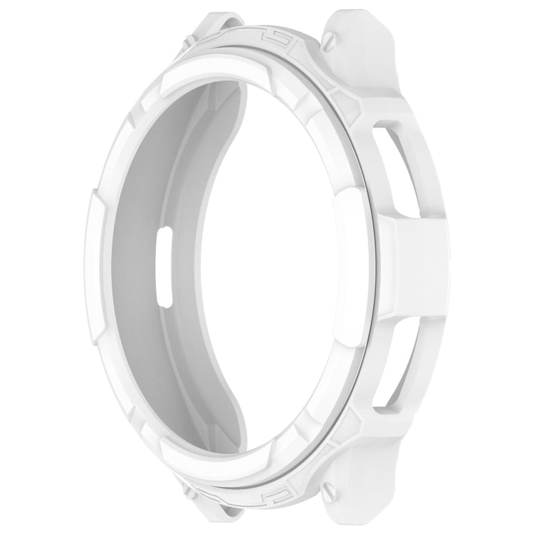 For Samsung Galaxy Watch 6 Classic 47mm Rotating Ring + TPU Armor Watch Protective Case(White) by buy2fix