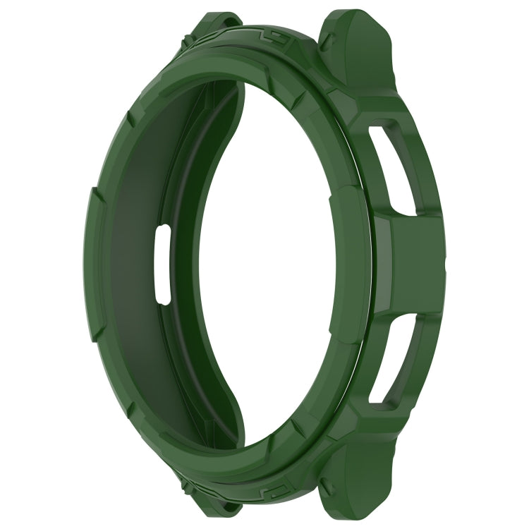 For Samsung Galaxy Watch 6 Classic 47mm Rotating Ring + TPU Armor Watch Protective Case(Green) by buy2fix