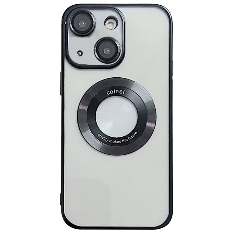 For iPhone 13 Electroplating Magsafe TPU Phone Case(Black) by buy2fix