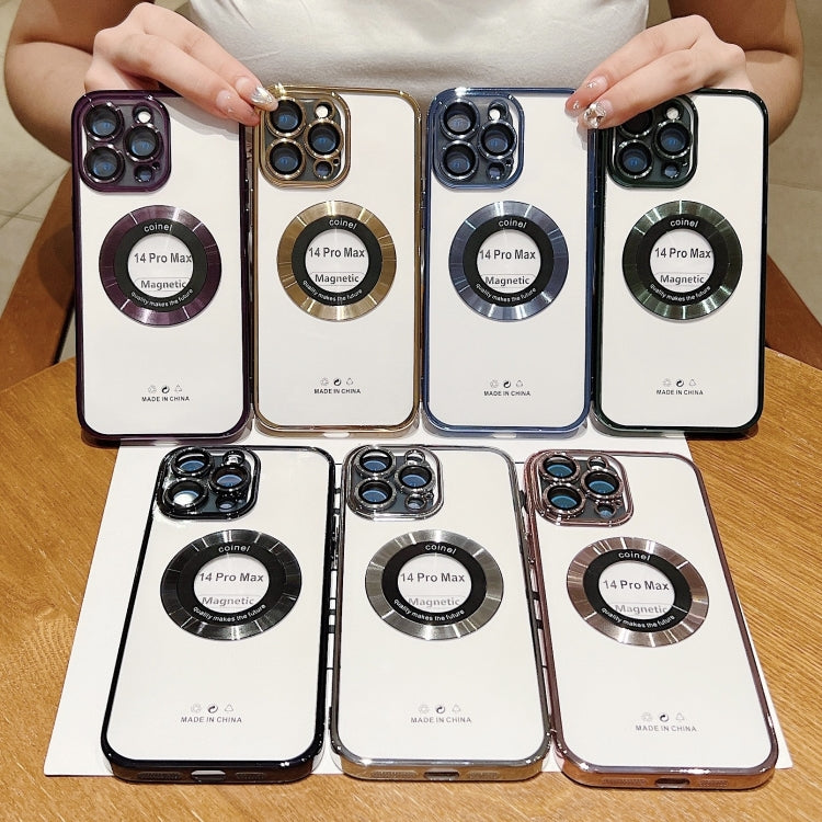 For iPhone 13 Electroplating Magsafe TPU Phone Case(Black) by buy2fix