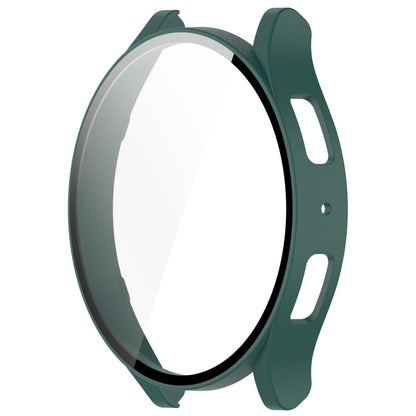 For Samsung Galaxy Watch6 40mm PC + Tempered Film Integrated Watch Protective Case(Green) - Watch Cases by buy2fix | Online Shopping UK | buy2fix