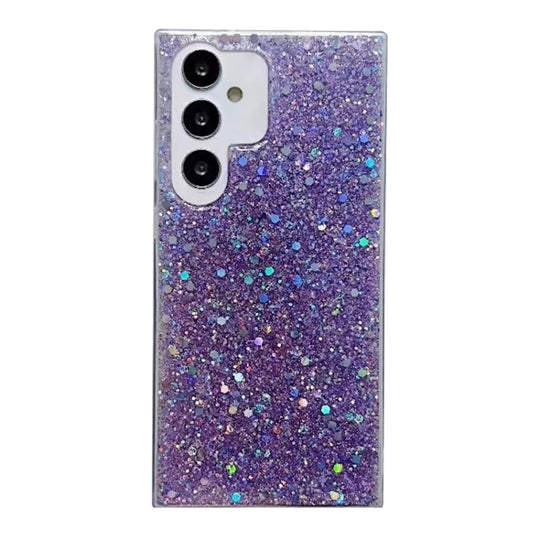 For Samsung Galaxy A16 Glitter Sequins Epoxy TPU Phone Case(Purple)
