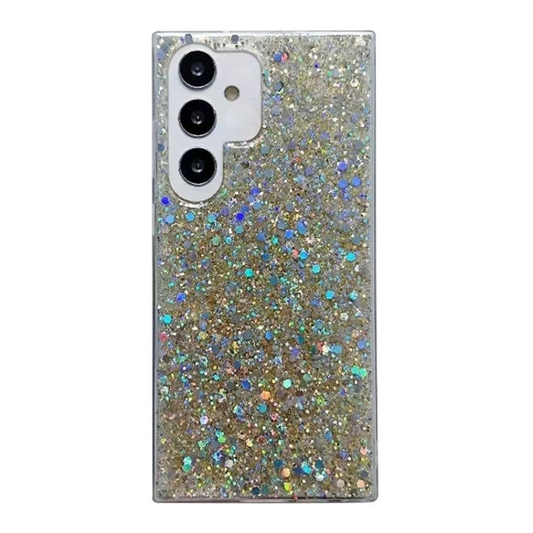 For Samsung Galaxy S25 Ultra 5G Glitter Sequins Epoxy TPU Phone Case(Gold) - Galaxy S25 Ultra 5G Cases by buy2fix | Online Shopping UK | buy2fix