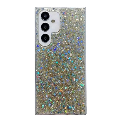 For Samsung Galaxy S25 Ultra 5G Glitter Sequins Epoxy TPU Phone Case(Gold) - Galaxy S25 Ultra 5G Cases by buy2fix | Online Shopping UK | buy2fix