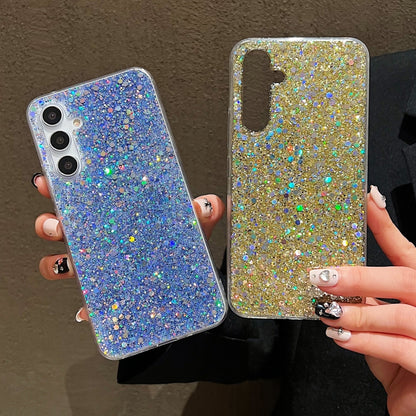 For Samsung Galaxy S25 Ultra 5G Glitter Sequins Epoxy TPU Phone Case(Green) by buy2fix