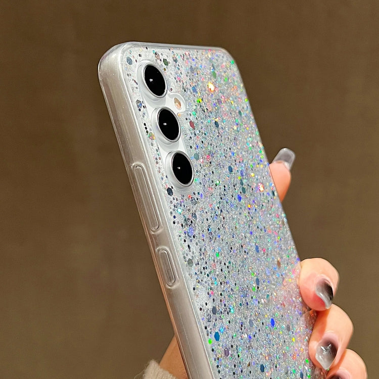 For Samsung Galaxy S25 Ultra 5G Glitter Sequins Epoxy TPU Phone Case(Blue) - Galaxy S25 Ultra 5G Cases by buy2fix | Online Shopping UK | buy2fix