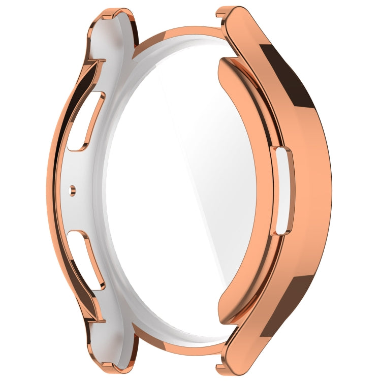 For Samsung Galaxy Watch6 40mm Full Coverage TPU Electroplated Watch Protective Case(Rose Gold) - Watch Cases by buy2fix | Online Shopping UK | buy2fix