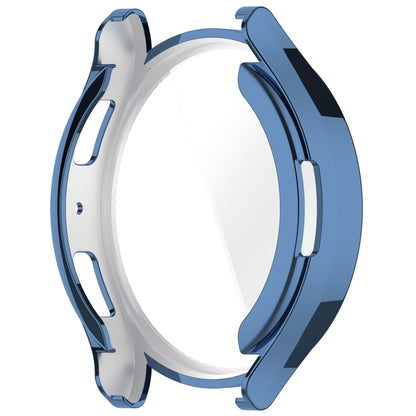 For Samsung Galaxy Watch6 44mm Full Coverage TPU Electroplated Watch Protective Case(Blue) - Watch Cases by buy2fix | Online Shopping UK | buy2fix