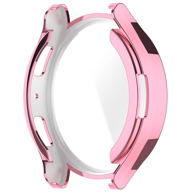 For Samsung Galaxy Watch6 44mm Full Coverage TPU Electroplated Watch Protective Case(Pink) - Watch Cases by buy2fix | Online Shopping UK | buy2fix