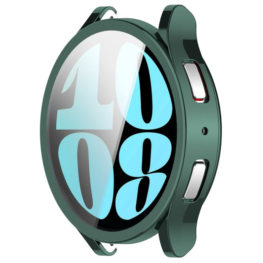 For Samsung Galaxy Watch6 44mm Full Coverage TPU Electroplated Watch Protective Case(Green) by buy2fix