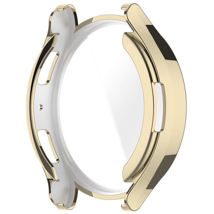 For Samsung Galaxy Watch6 44mm Full Coverage TPU Electroplated Watch Protective Case(Gold) - Watch Cases by buy2fix | Online Shopping UK | buy2fix