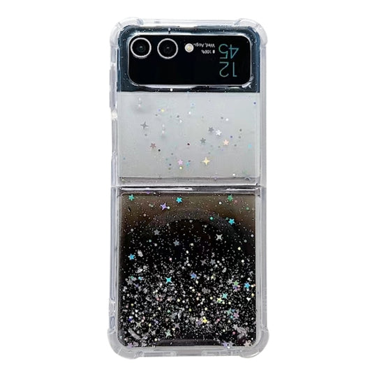 For Samsung Galaxy Z Flip4 Magsafe Glitter TPU Phone Case(Black)