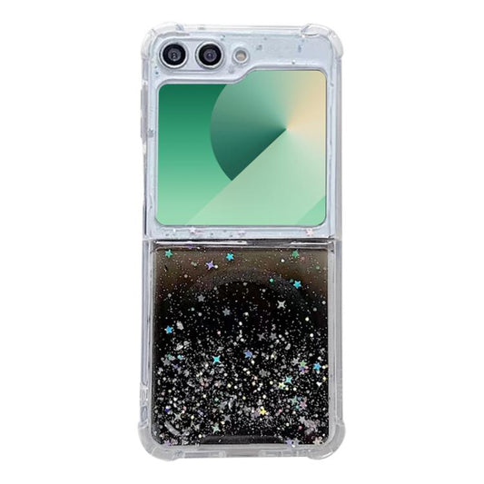 For Samsung Galaxy Z Flip5 Magsafe Glitter TPU Phone Case(Black) by buy2fix
