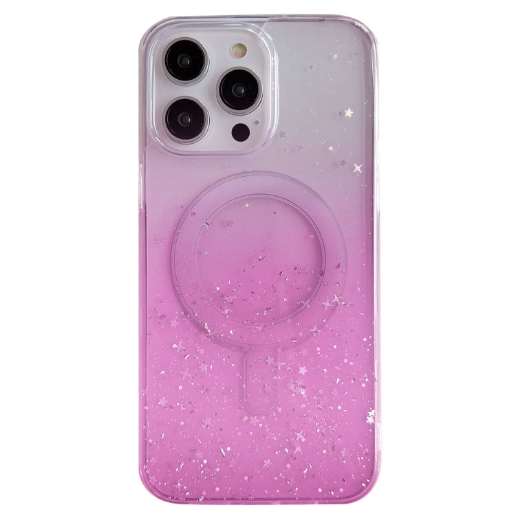 For iPhone 14 Pro MagSafe Glitter Hybrid Clear TPU Phone Case(Pink) - iPhone 14 Pro Cases by buy2fix | Online Shopping UK | buy2fix