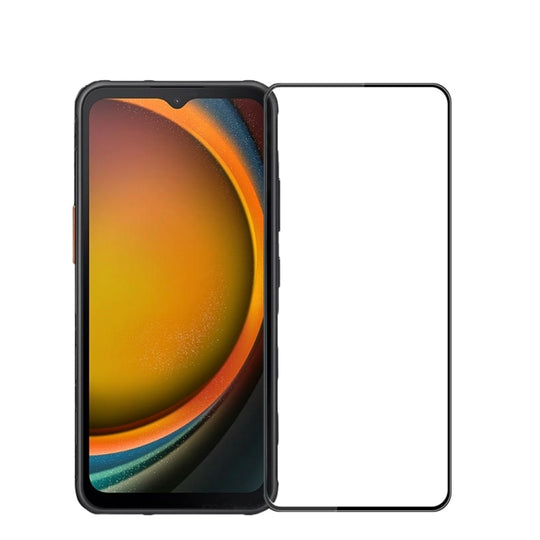 For Galaxy Xcover7 PINWUYO 9H 3D Full Screen Explosion-proof Tempered Glass Film(Black)