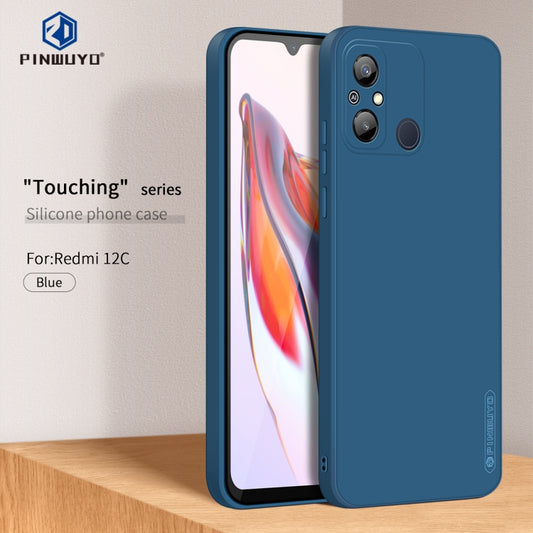 For Xiaomi Redmi 12C PINWUYO Sense Series Liquid Silicone TPU Phone Case(Blue) by PINWUYO