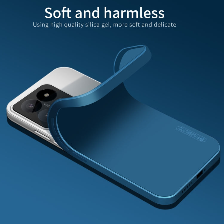 For Xiaomi 14 PINWUYO Sense Series Liquid Silicone TPU Phone Case(Blue) - Xiaomi Cases by PINWUYO | Online Shopping UK | buy2fix