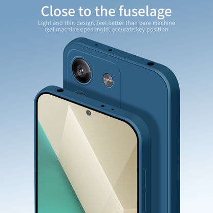 For Xiaomi Redmi Note 13 PINWUYO Sense Series Liquid Silicone TPU Phone Case(Blue) - Note 13 Cases by PINWUYO | Online Shopping UK | buy2fix