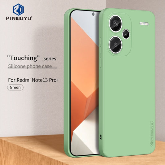 For Xiaomi Redmi Note 13 Pro+ PINWUYO Sense Series Liquid Silicone TPU Phone Case(Green) by PINWUYO