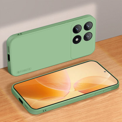 For Xiaomi Redmi K70E PINWUYO Sense Series Liquid Silicone TPU Phone Case(Green) - K70E Cases by PINWUYO | Online Shopping UK | buy2fix