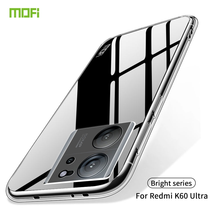 For Xiaomi 13T/13T Pro /Redmi K60 Ultra MOFI Ming Series Ultra-thin TPU Phone Case(Transparent) - Xiaomi Cases by MOFI | Online Shopping UK | buy2fix