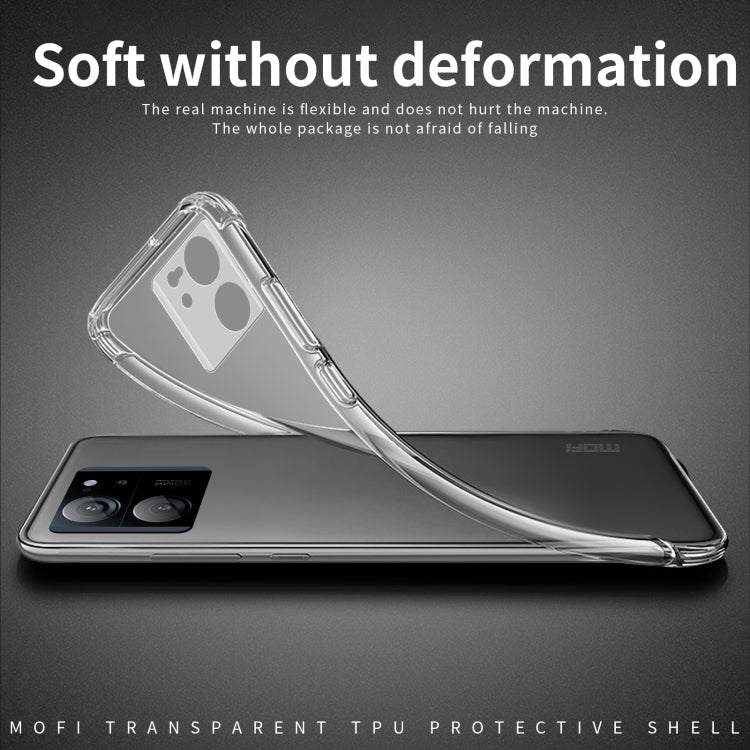 For Xiaomi 13T/13T Pro /Redmi K60 Ultra MOFI Ming Series Ultra-thin TPU Phone Case(Transparent) by MOFI