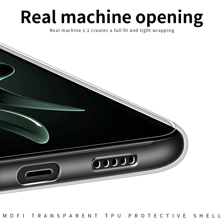 For Xiaomi 13T/13T Pro /Redmi K60 Ultra MOFI Ming Series Ultra-thin TPU Phone Case(Transparent) by MOFI