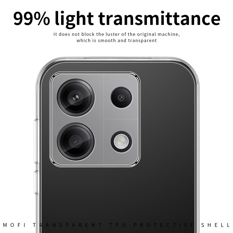 For Xiaomi Redmi Note 13 Pro 5G MOFI Ming Series Ultra-thin TPU Phone Case(Transparent) by MOFI