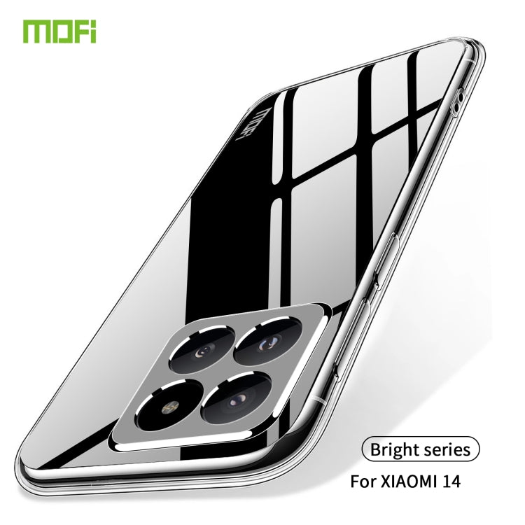 For Xiaomi 14 MOFI Ming Series Ultra-thin TPU Phone Case(Transparent) by MOFI