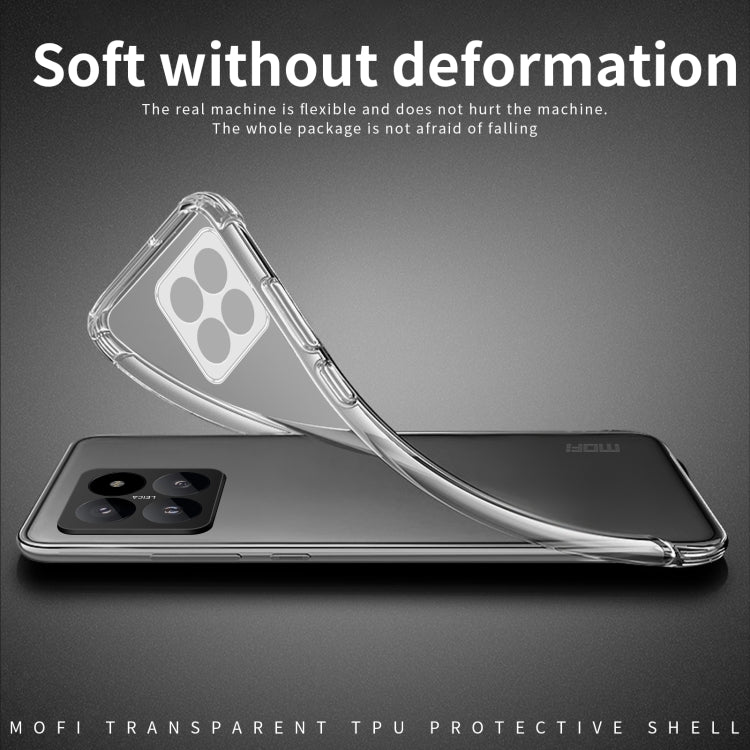 For Xiaomi 14 MOFI Ming Series Ultra-thin TPU Phone Case(Transparent) by MOFI