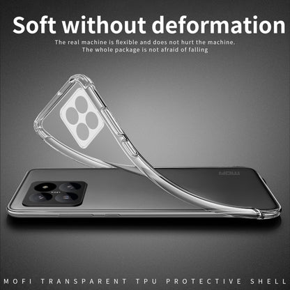 For Xiaomi 14 MOFI Ming Series Ultra-thin TPU Phone Case(Transparent) by MOFI