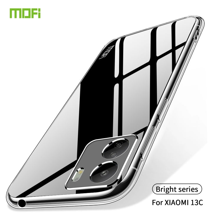 For Xiaomi Redmi 13C 4G MOFI Ming Series Ultra-thin TPU Phone Case(Transparent) by MOFI
