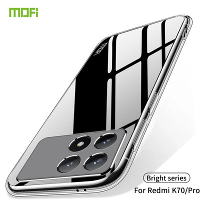 For Xiaomi Redmi K70 / K70 Pro MOFI Ming Series Ultra-thin TPU Phone Case(Transparent) by MOFI