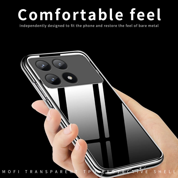 For Xiaomi Redmi K70 / K70 Pro MOFI Ming Series Ultra-thin TPU Phone Case(Transparent) by MOFI