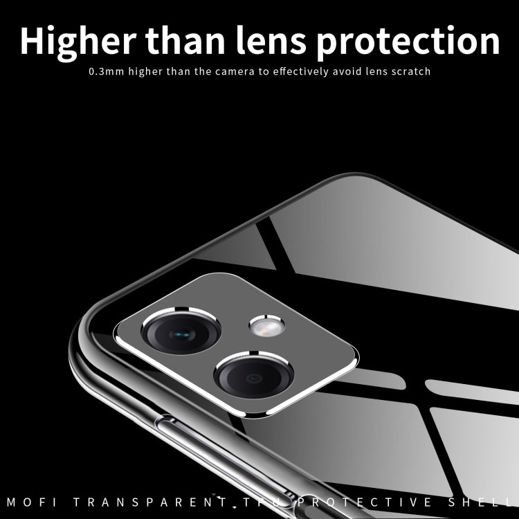 For Xiaomi Redmi 13C 5G MOFI Ming Series Ultra-thin TPU Phone Case(Transparent) by MOFI