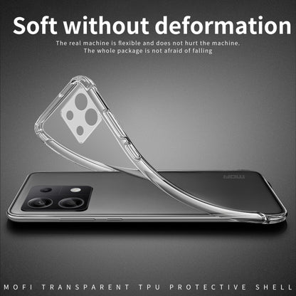 For Xiaomi Redmi Note 13 Pro 4G MOFI Ming Series Ultra-thin TPU Phone Case(Transparent) by MOFI