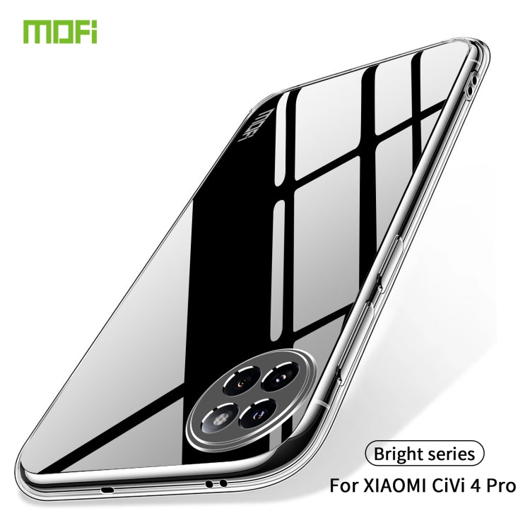 For Xiaomi Civi 4 Pro MOFI Ming Series Ultra-thin TPU Phone Case(Transparent) - Xiaomi Cases by MOFI | Online Shopping UK | buy2fix
