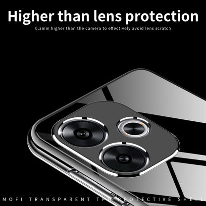 ForXiaomi Redmi Turbo 3 MOFI Ming Series Ultra-thin TPU Phone Case(Transparent) by MOFI