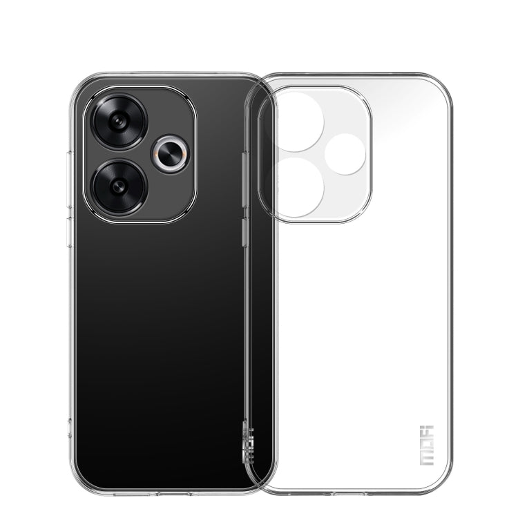 ForXiaomi Redmi Turbo 3 MOFI Ming Series Ultra-thin TPU Phone Case(Transparent) by MOFI