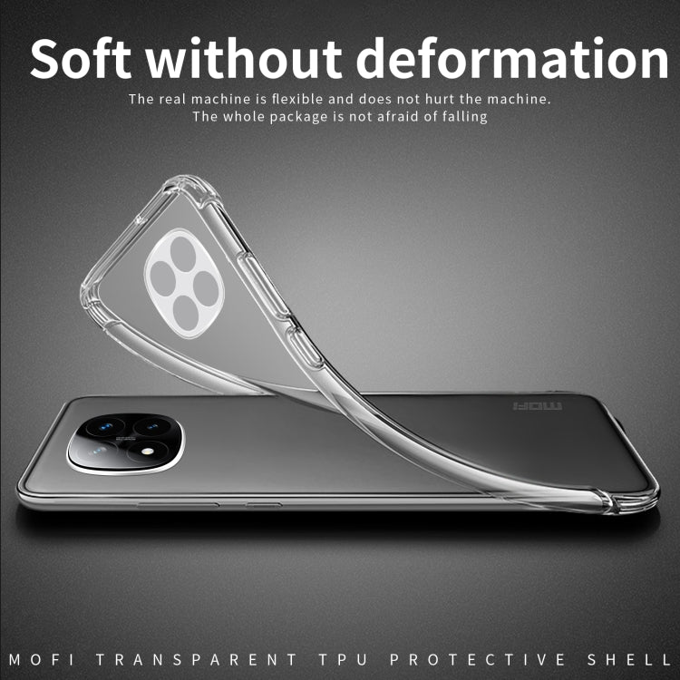 For Xiaomi Redmi Note 14 Pro 5G MOFI Ming Series Ultra-thin TPU Phone Case(Transparent) by MOFI