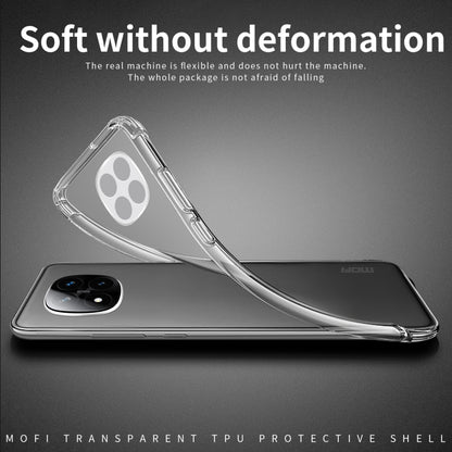 For Xiaomi Redmi Note 14 Pro 5G MOFI Ming Series Ultra-thin TPU Phone Case(Transparent) by MOFI