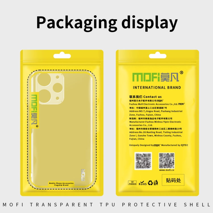For Xiaomi 14 Ultra MOFI Ming Series Ultra-thin TPU Phone Case(Transparent) - 14 Ultra Cases by MOFI | Online Shopping UK | buy2fix