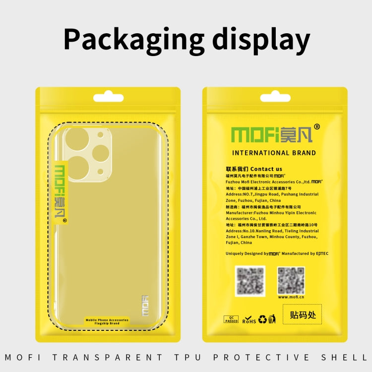 For Xiaomi Redmi Note 13 Pro+ MOFI Ming Series Ultra-thin TPU Phone Case(Transparent) - Note 13 Pro+ Cases by MOFI | Online Shopping UK | buy2fix