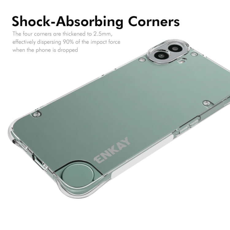 For Nothing CMF Phone 1 ENKAY Hat-Prince Transparent TPU Shockproof Phone Case - More Brand by ENKAY | Online Shopping UK | buy2fix