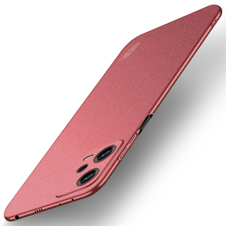 For Xiaomi Redmi Note 12 Pro+ Global MOFI Fandun Series Frosted PC Ultra-thin All-inclusive Phone Case(Red) - Xiaomi Cases by MOFI | Online Shopping UK | buy2fix