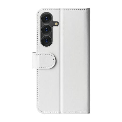 For Samsung Galaxy S25 5G R64 Texture Horizontal Flip Leather Phone Case(White) by buy2fix
