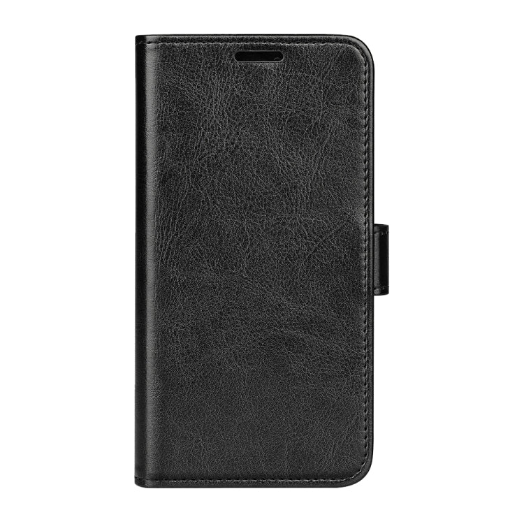 For Samsung Galaxy S25+ 5G R64 Texture Horizontal Flip Leather Phone Case(Black) - Galaxy S25+ 5G Cases by buy2fix | Online Shopping UK | buy2fix