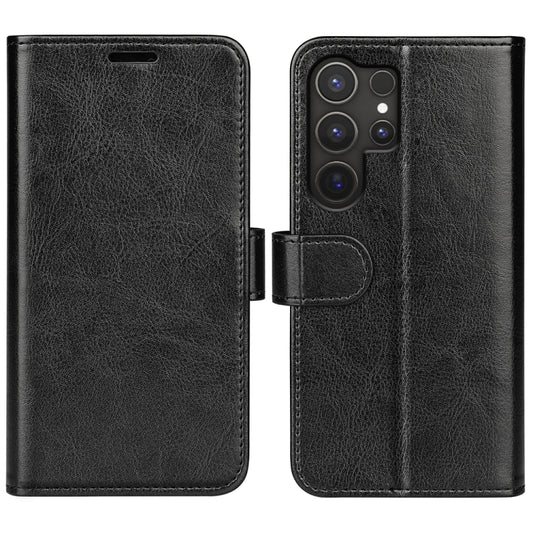For Samsung Galaxy S25 Ultra 5G R64 Texture Horizontal Flip Leather Phone Case(Black) by buy2fix